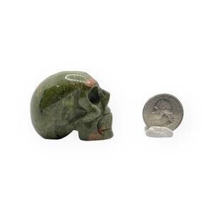 Unakite Skull Carving